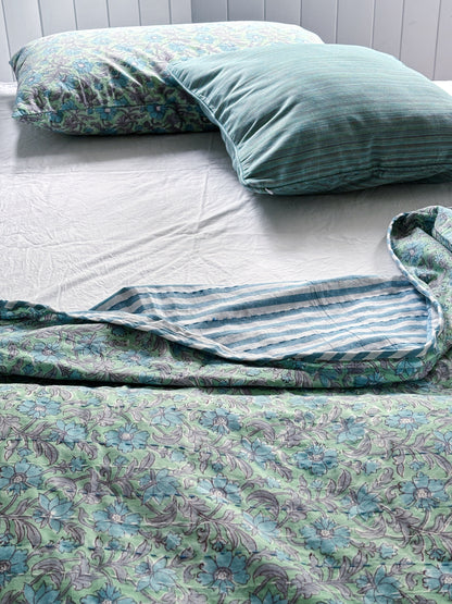 Fleur Dream Pillowcase ~ Hand-Printed & Sustainably Made