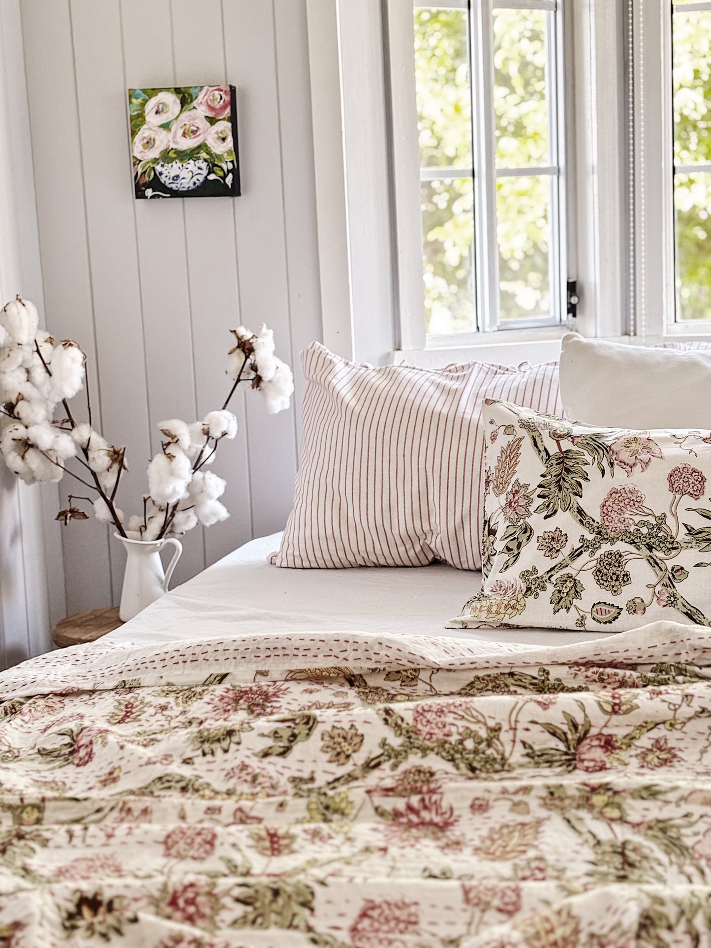 Jardin Des Plantes Kantha Quilt