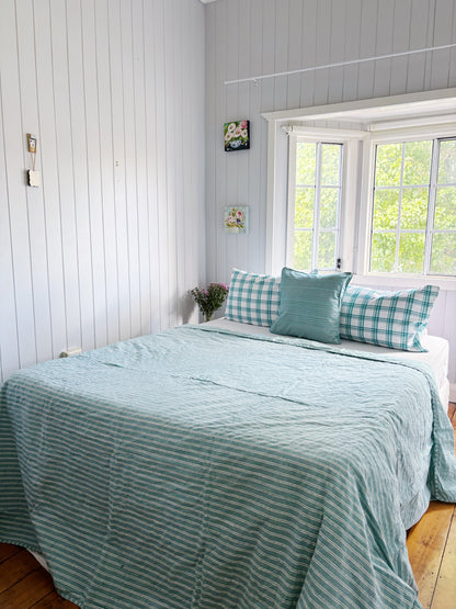 Sea Glass Stripe Cushion Cover