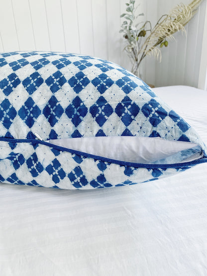 Blue Coastal Hamptons Cushion Cover (50x50cm)