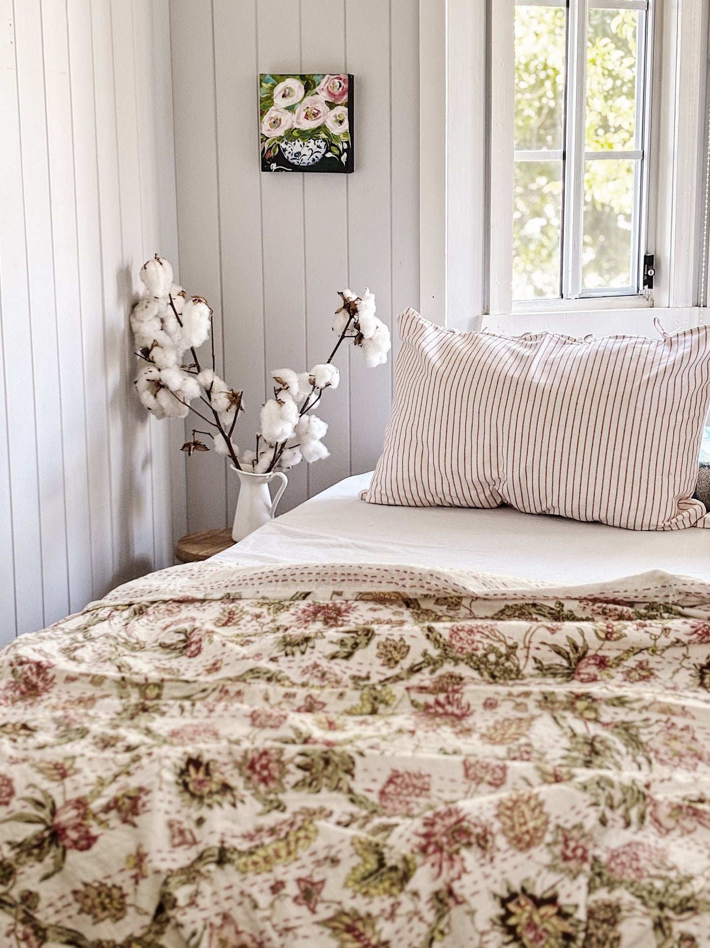 Jardin Des Plantes Kantha Quilt