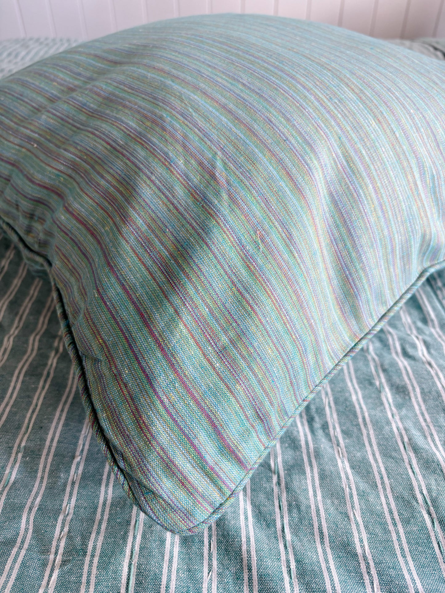 Sea Glass Stripe Cushion Cover