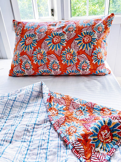 Positano Coastal Kantha Quilt