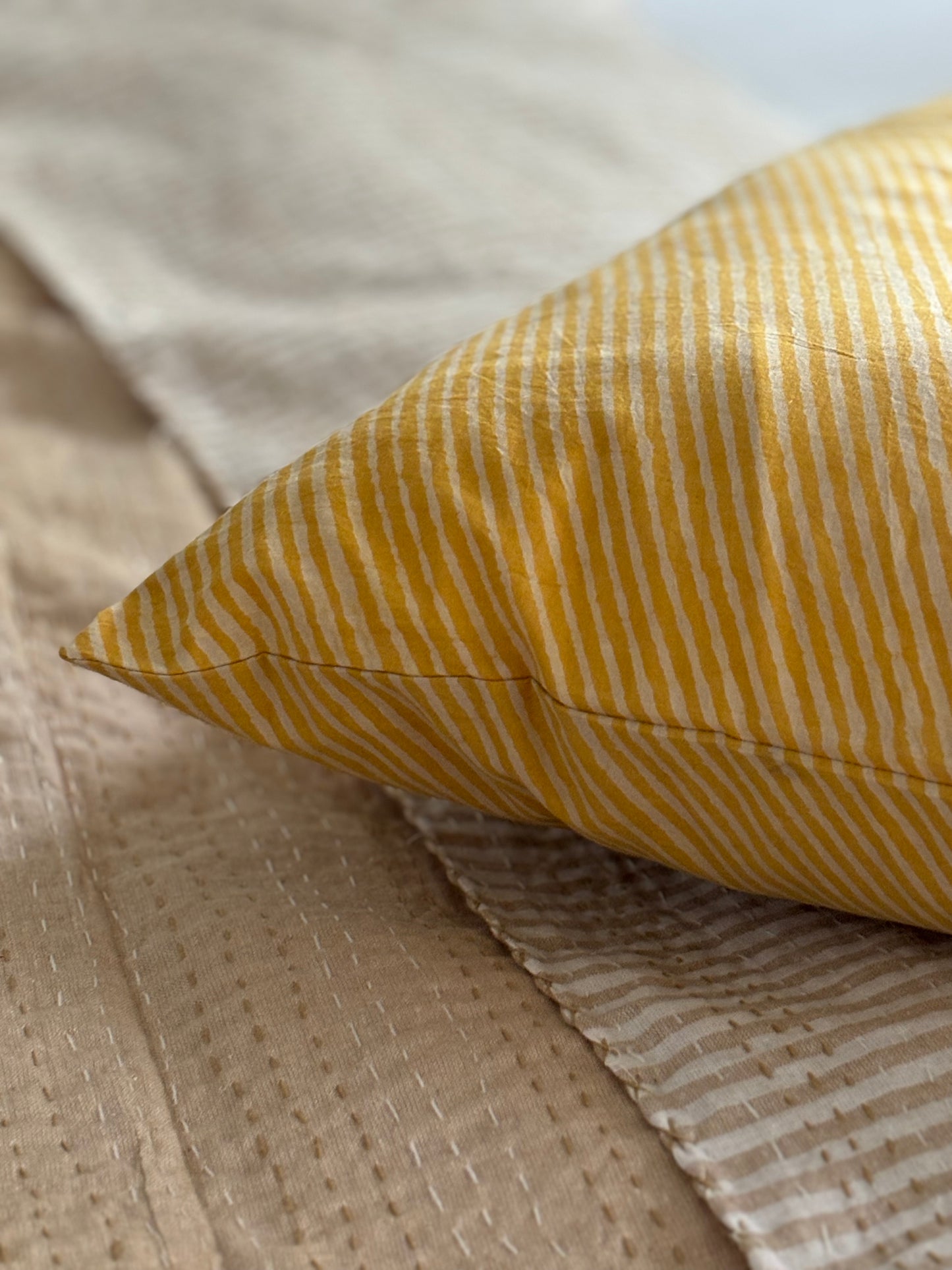 Citrine Stripes Pillowcase