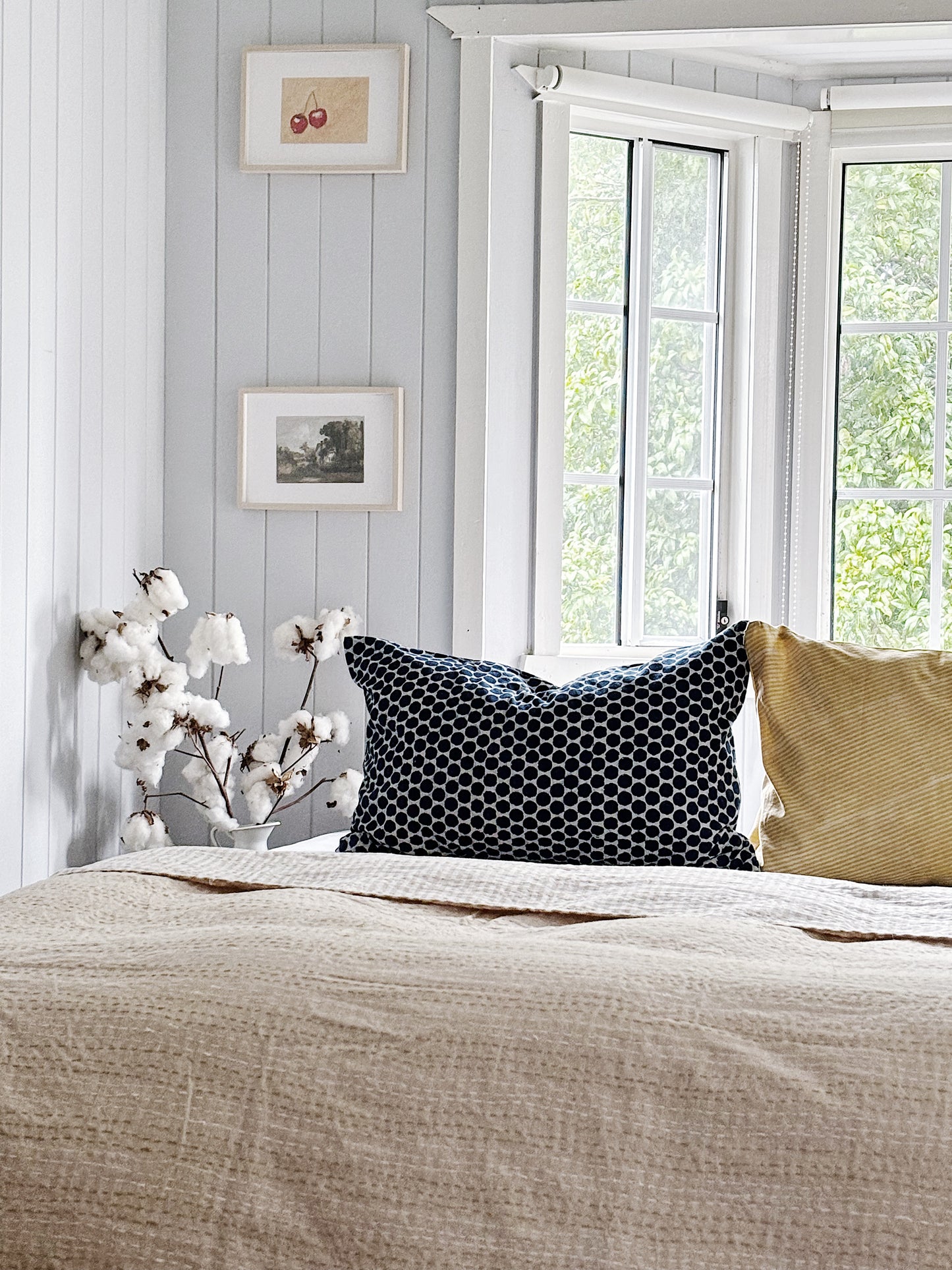 Indigo Hamptons Dots  Pillowcase