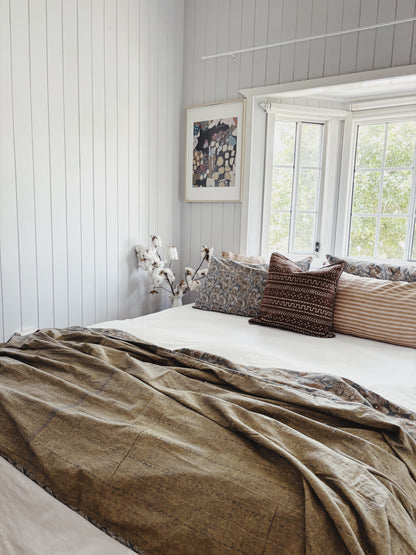 Salt Poppy Kantha Quilt