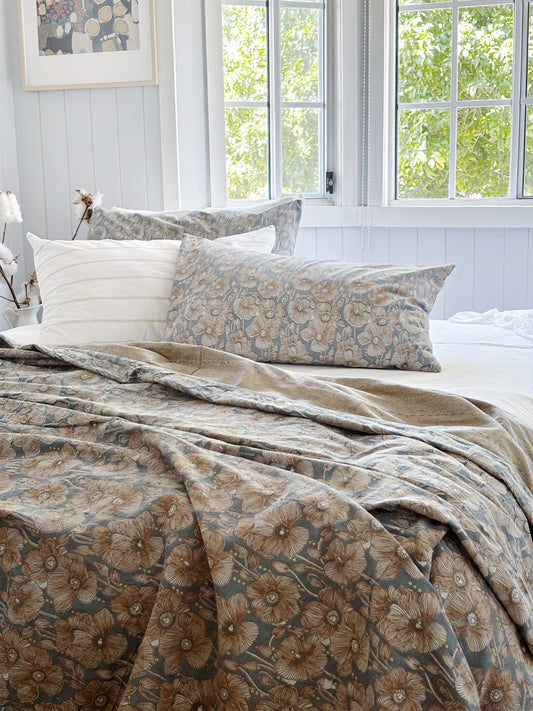 Salt Poppy Pillowcase