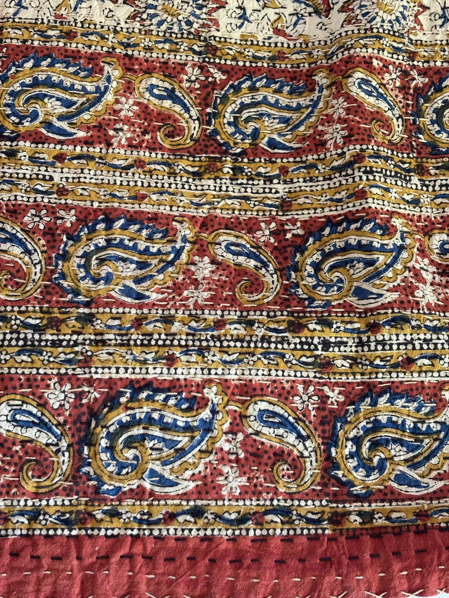 Pause Wabi Sabi Kantha Quilt