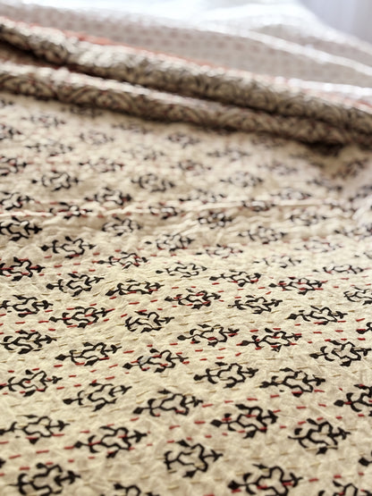 Coastal Clay Kantha Quilt