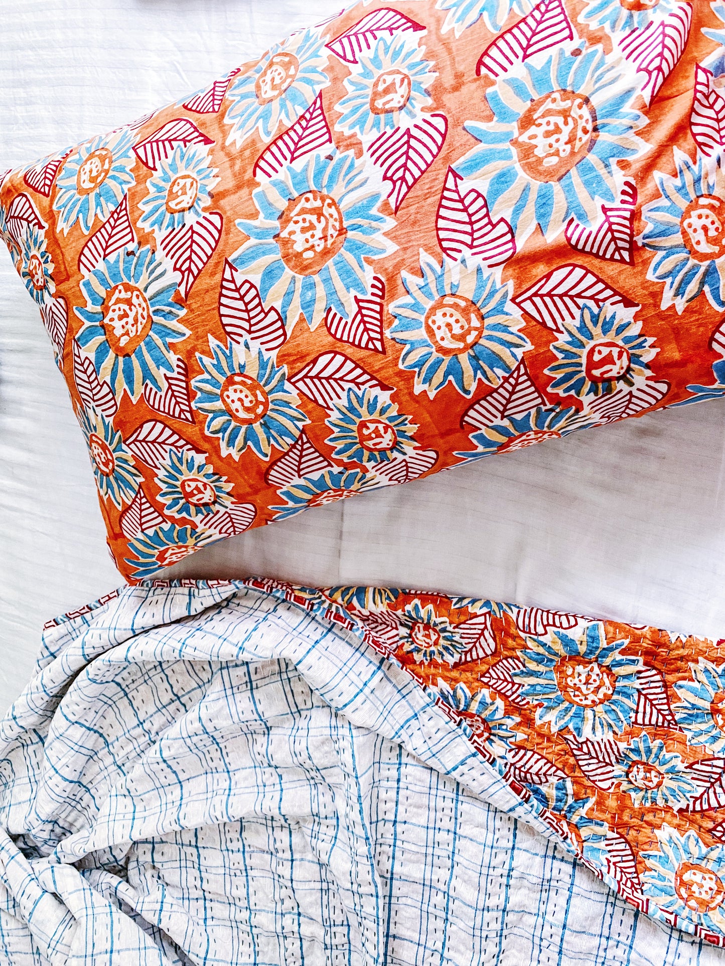 Positano Coastal Kantha Quilt