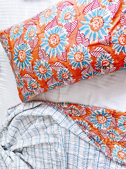 Positano Coastal Kantha Quilt