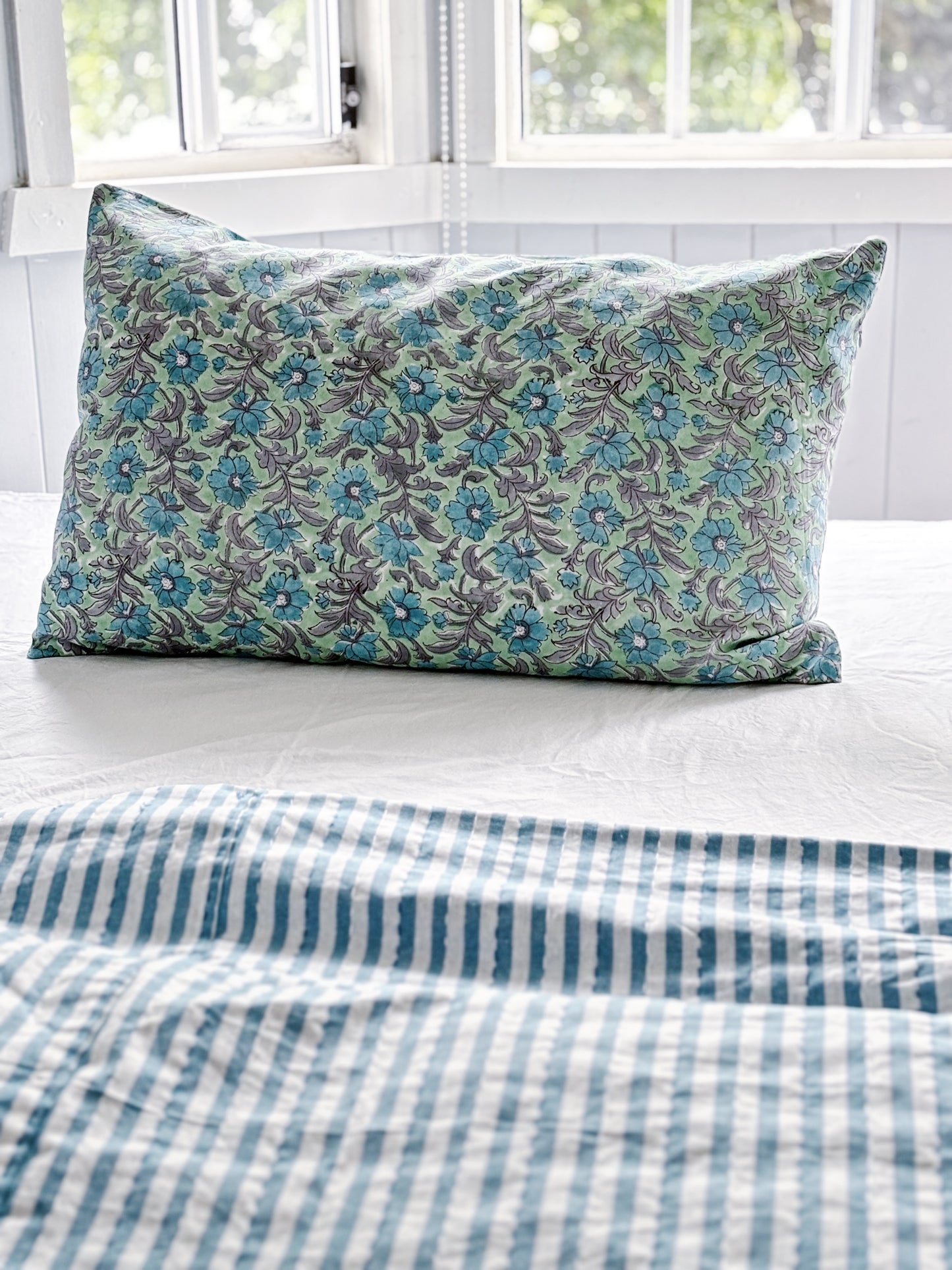 Fleur Dream Pillowcase ~ Hand-Printed & Sustainably Made