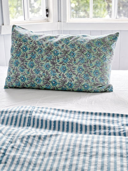 Fleur Dream Pillowcase ~ Hand-Printed & Sustainably Made