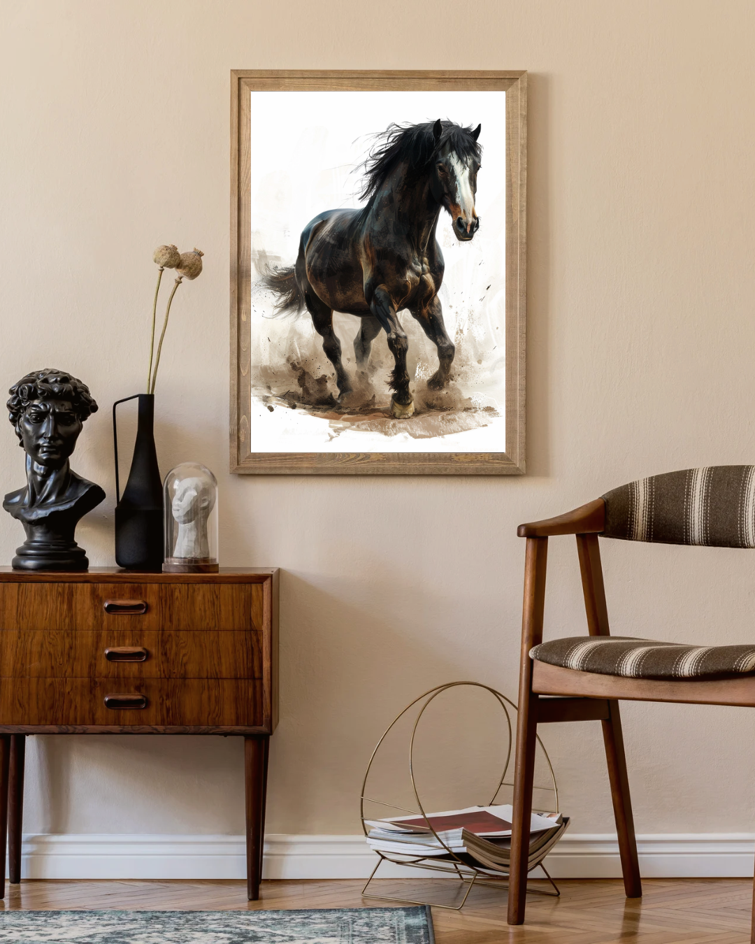 BLACK STALLION ARTWORK - DIGITAL PRINT