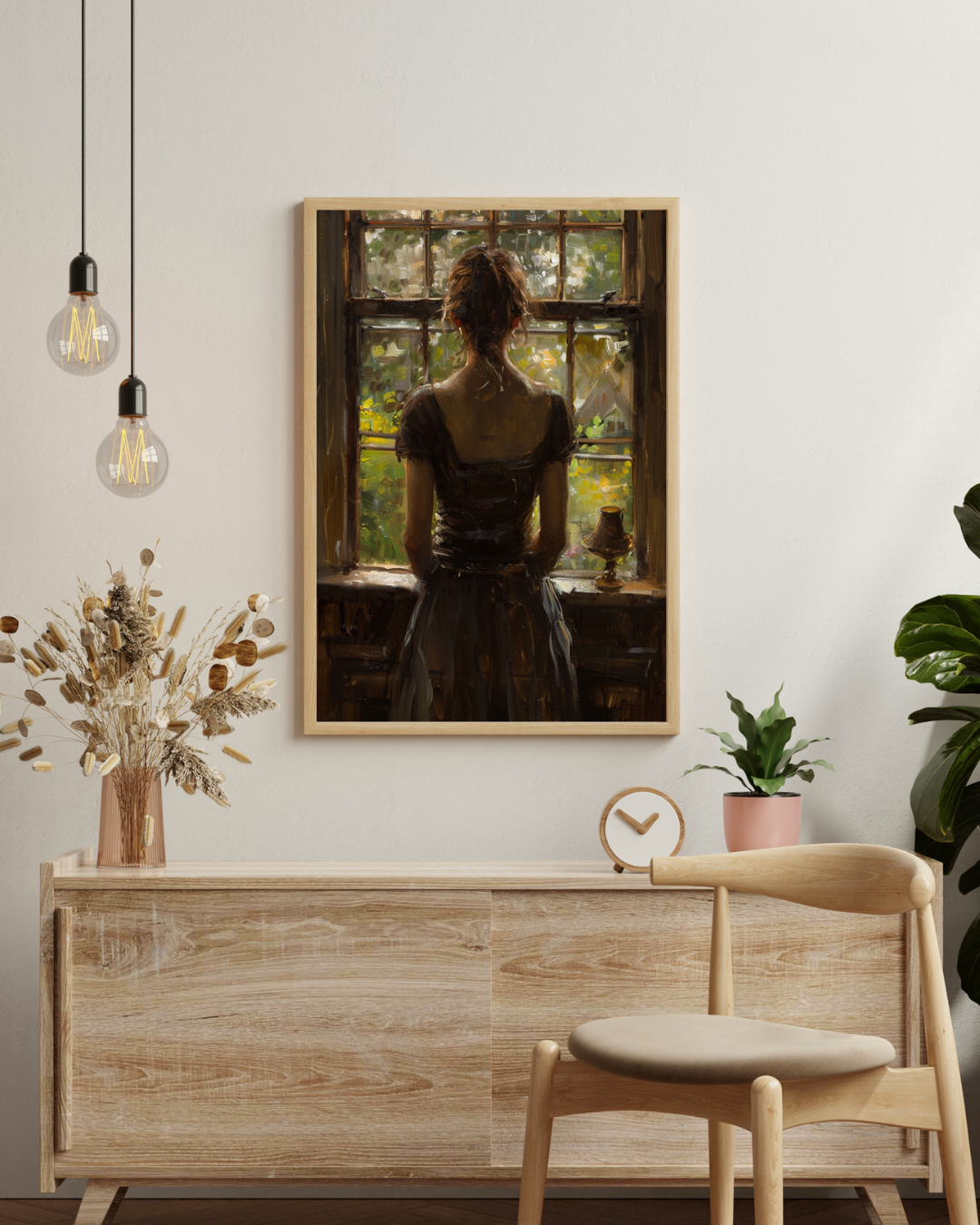 GIRL IN WINDOW ARTWORK - DIGITAL PRINT