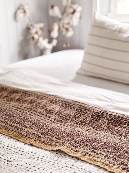 Clay Japandi Kantha Quilt