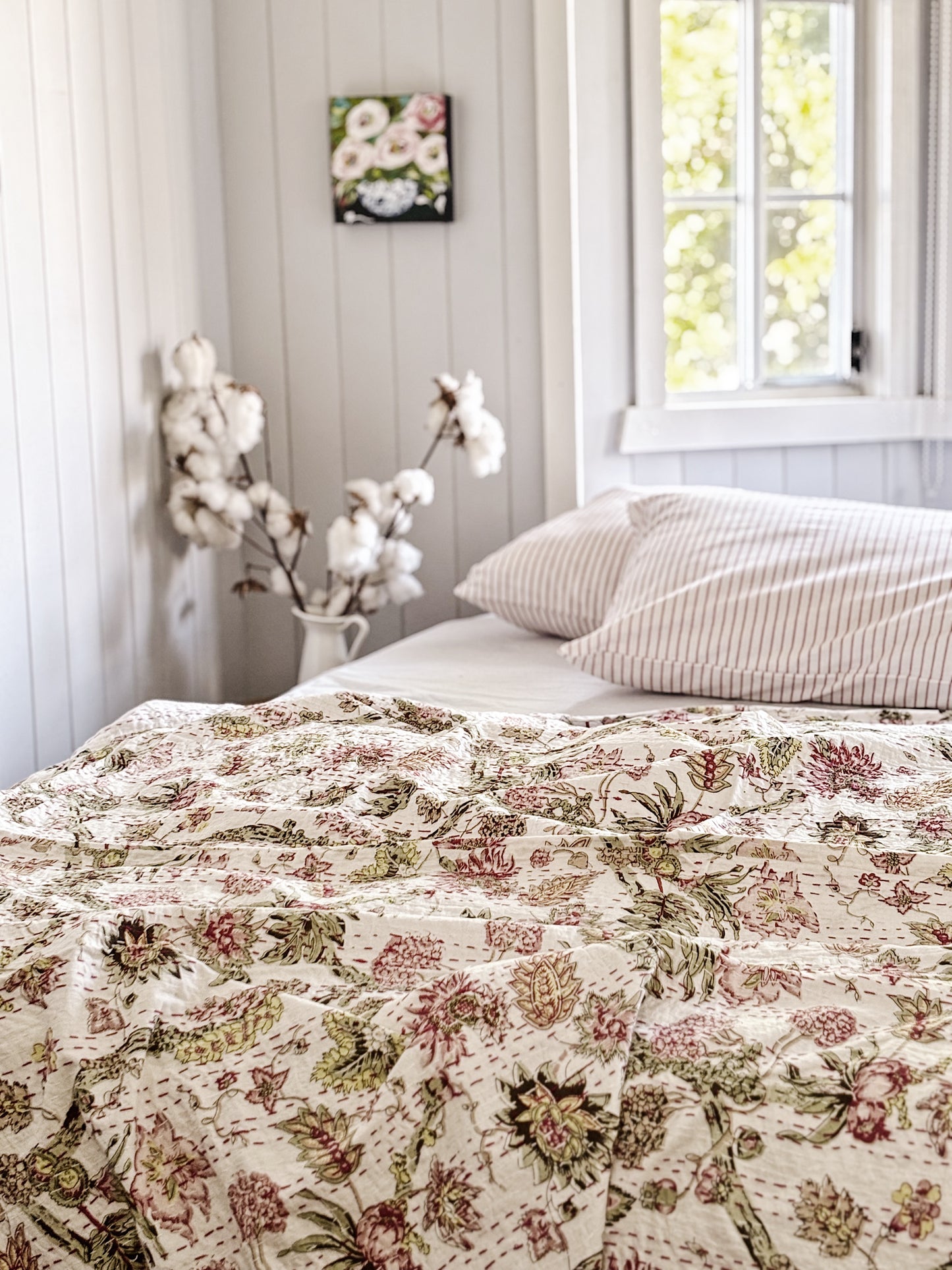 Jardin Des Plantes Kantha Quilt