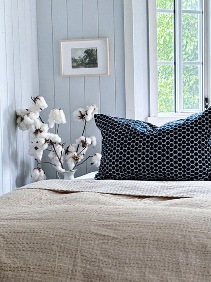 Indigo Hamptons Dots  Pillowcase