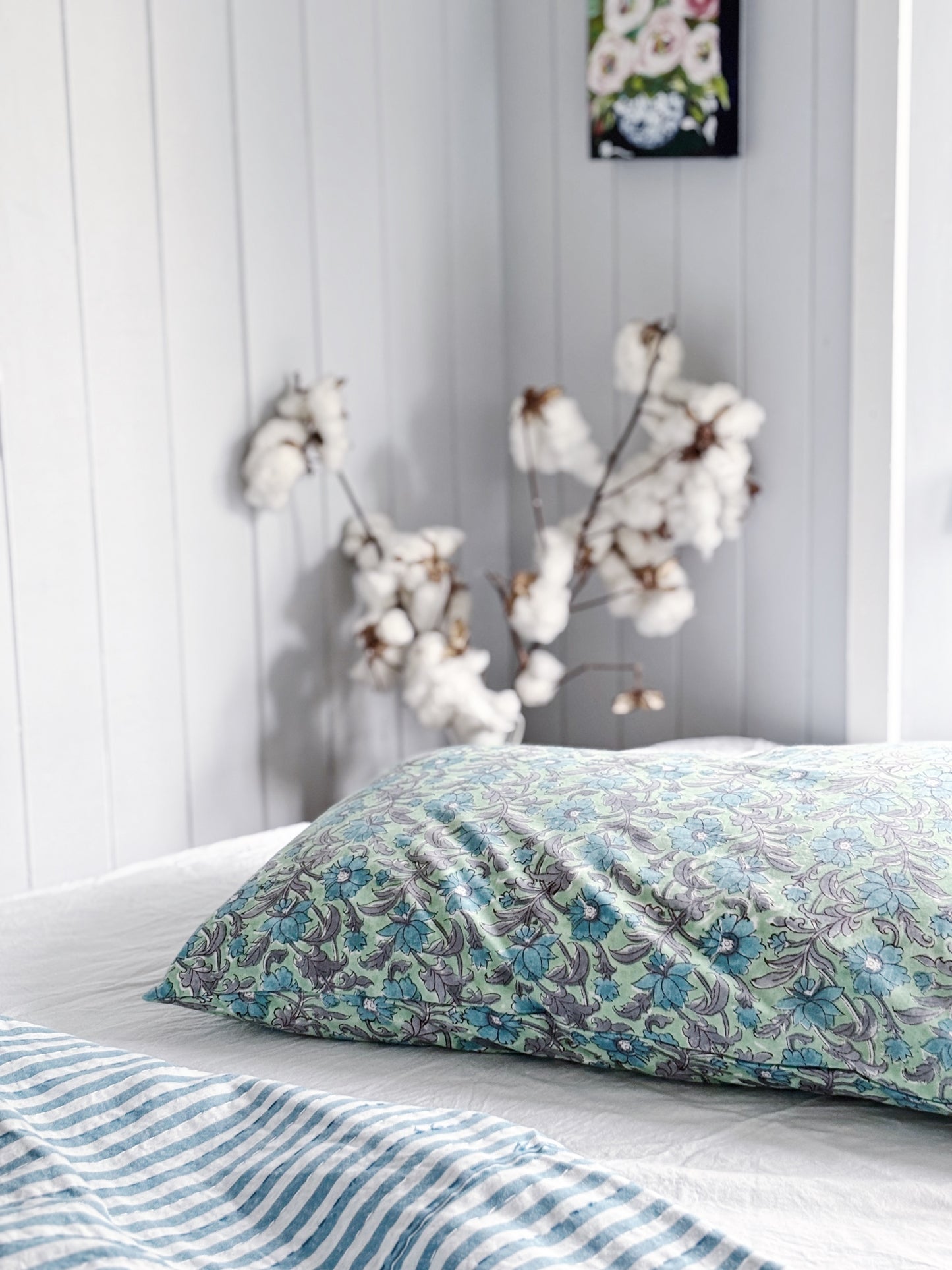 Fleur Dream Pillowcase ~ Hand-Printed & Sustainably Made