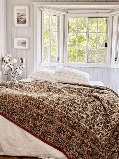 Pause Wabi Sabi Kantha Quilt