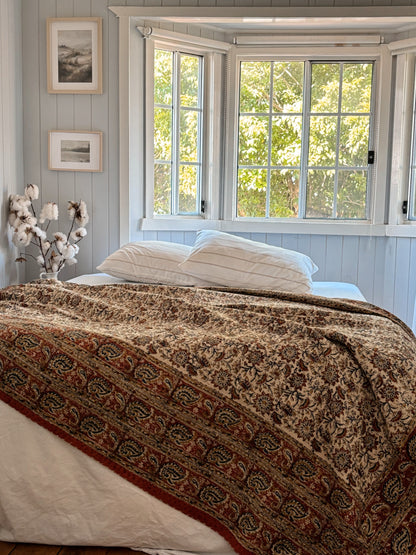 Pause Wabi Sabi Kantha Quilt