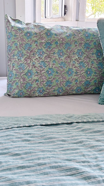 La Sunday Pillowcase ~ Hand-Printed & Sustainably Made