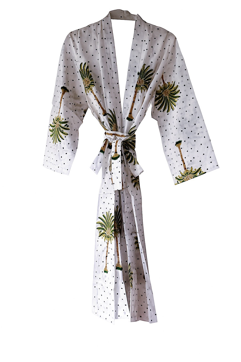 Polka Dot Palms Dressing Gown