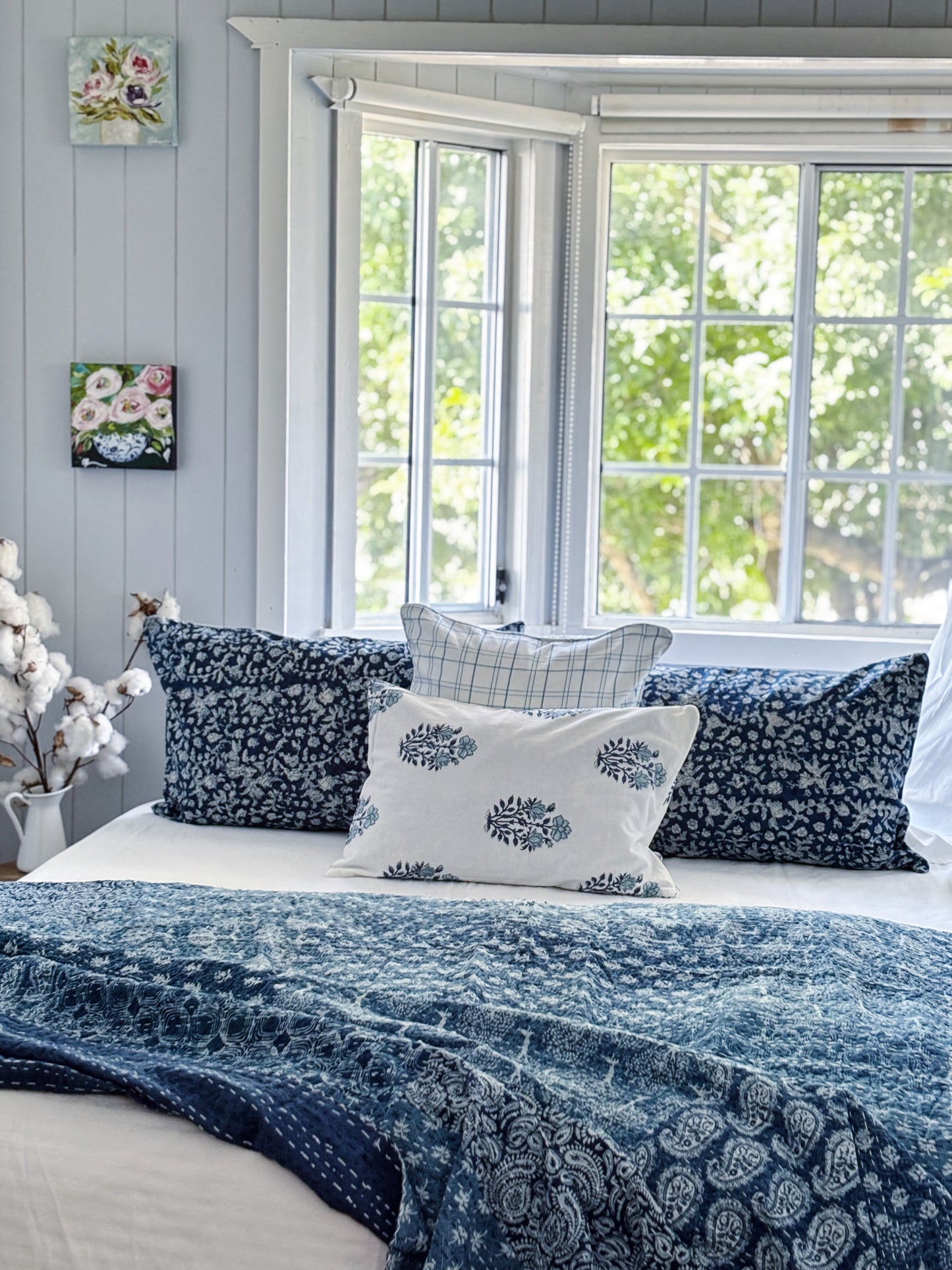Georgia Blossom Lumbar Cushion Cover