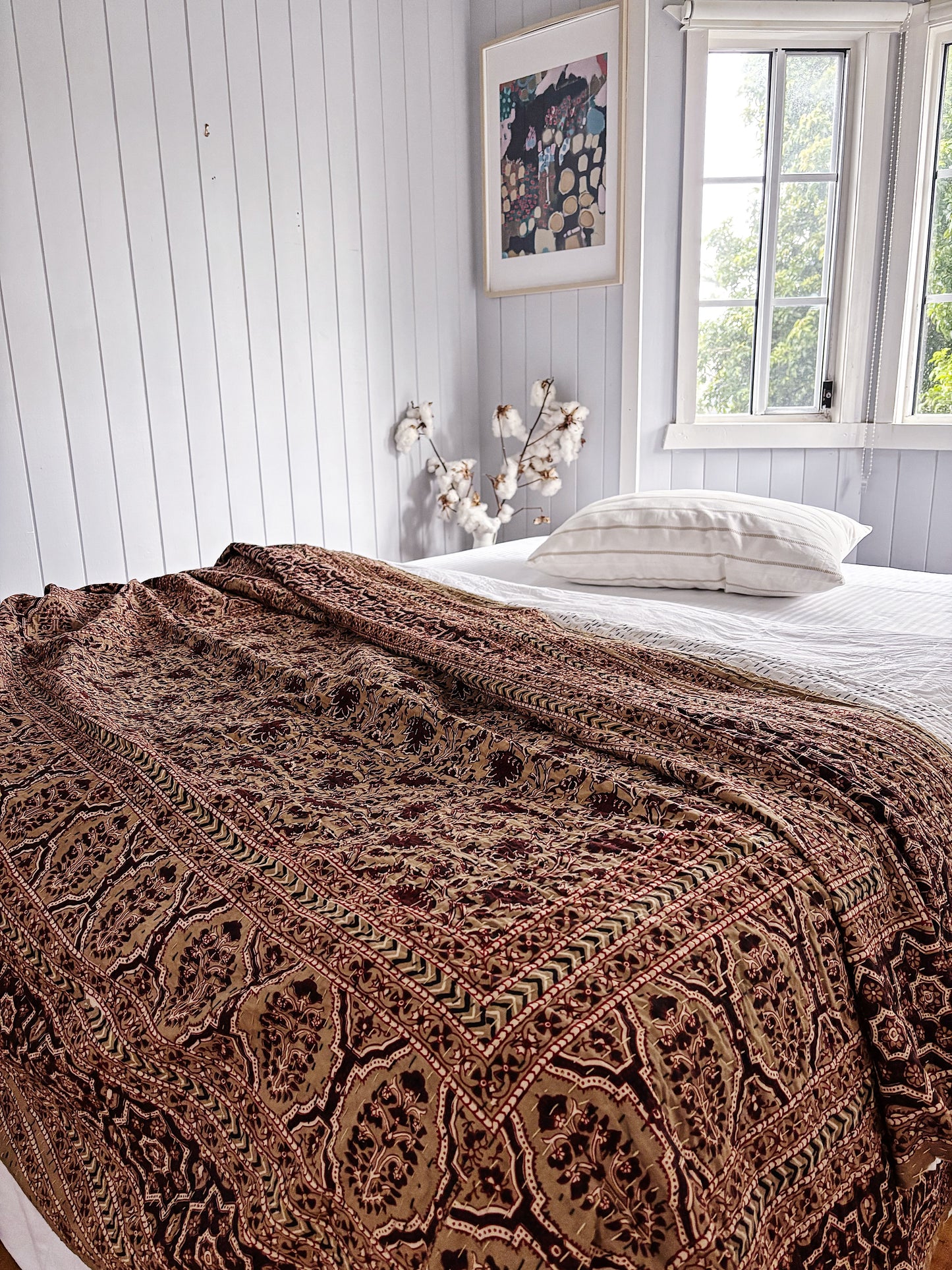 Dune Wabi Sabi Kantha Quilt