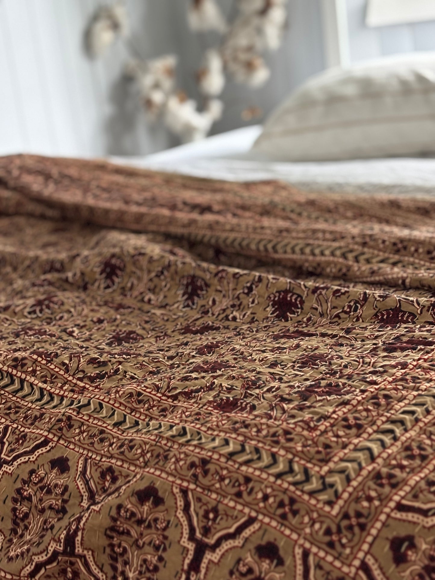Dune Wabi Sabi Kantha Quilt
