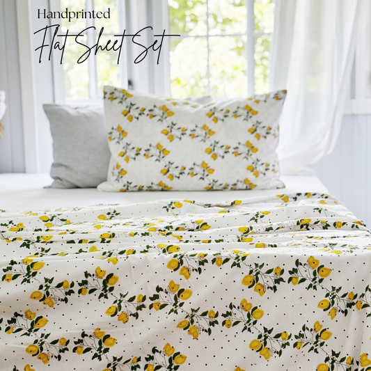 Capri Limoncello Flat Sheet Set