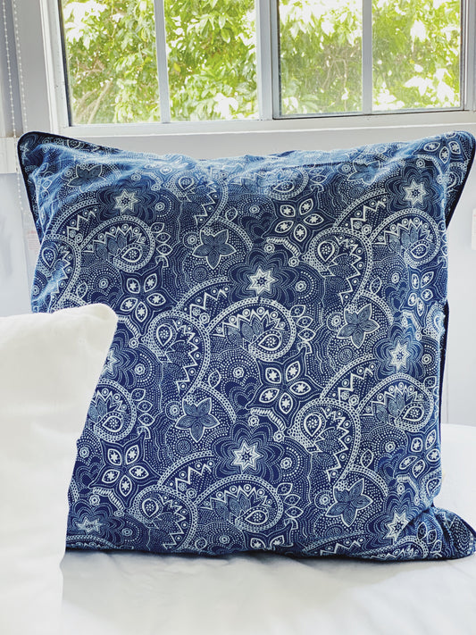 Blue Nankeen Cushion Cover