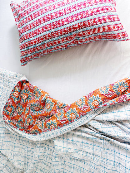 Positano Coastal Kantha Quilt