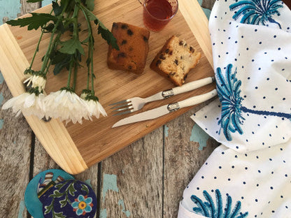 Blue Boho Palm Tree Napkins -set of 4