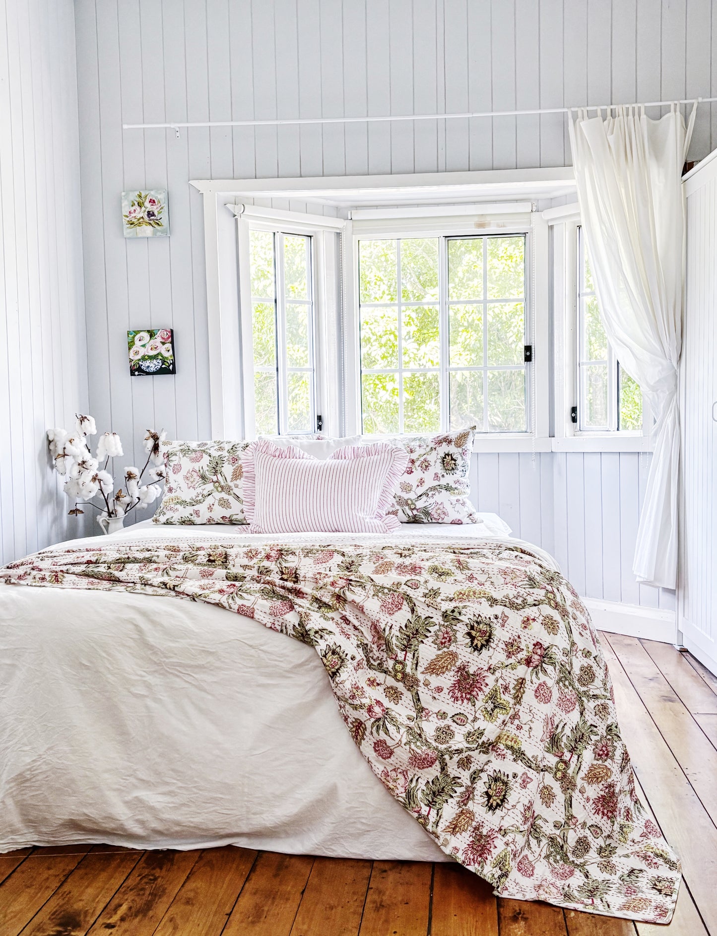Jardin Cottage Kantha Quilt Bundle