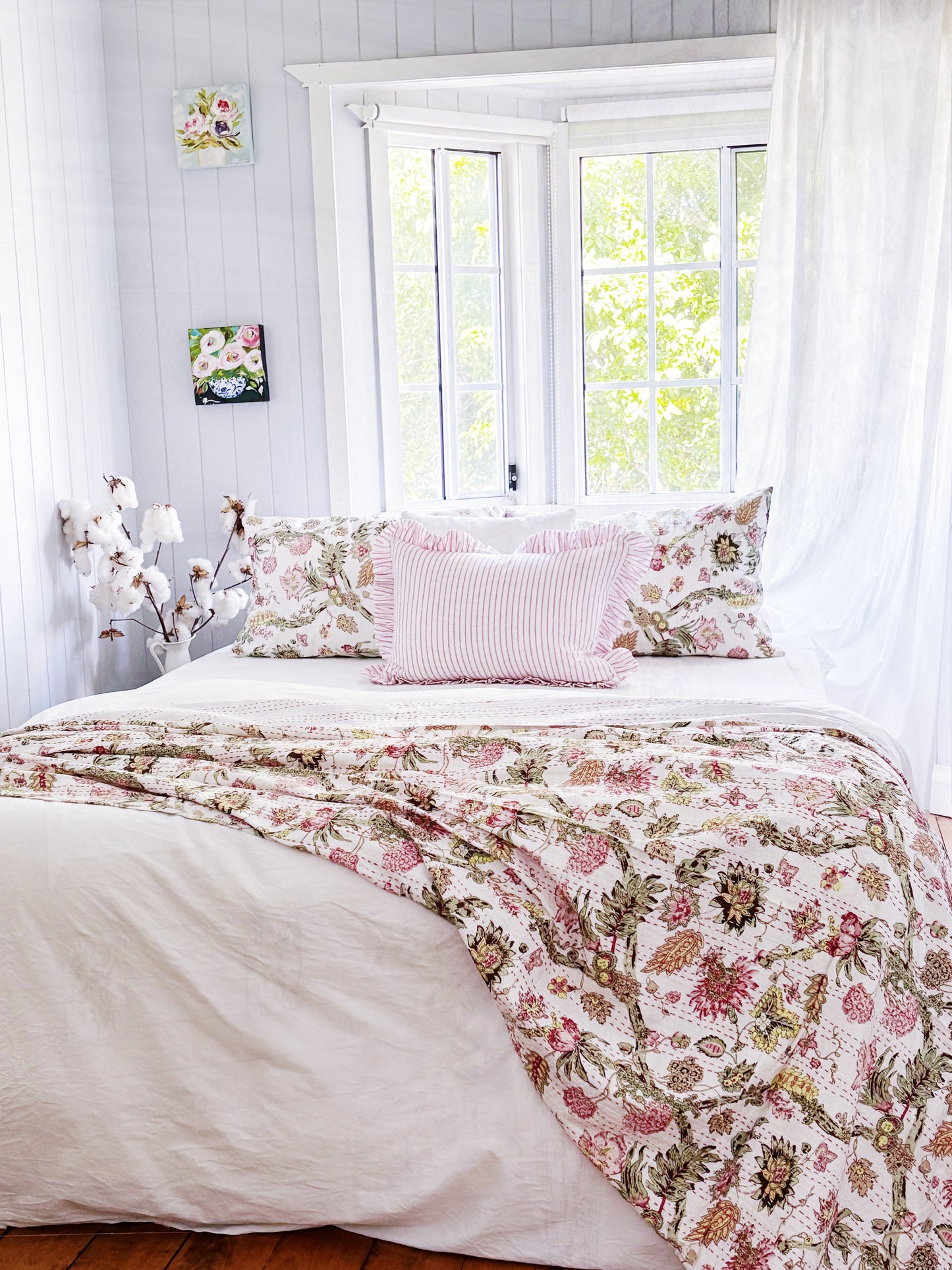 Jardin Cottage Kantha Quilt Bundle