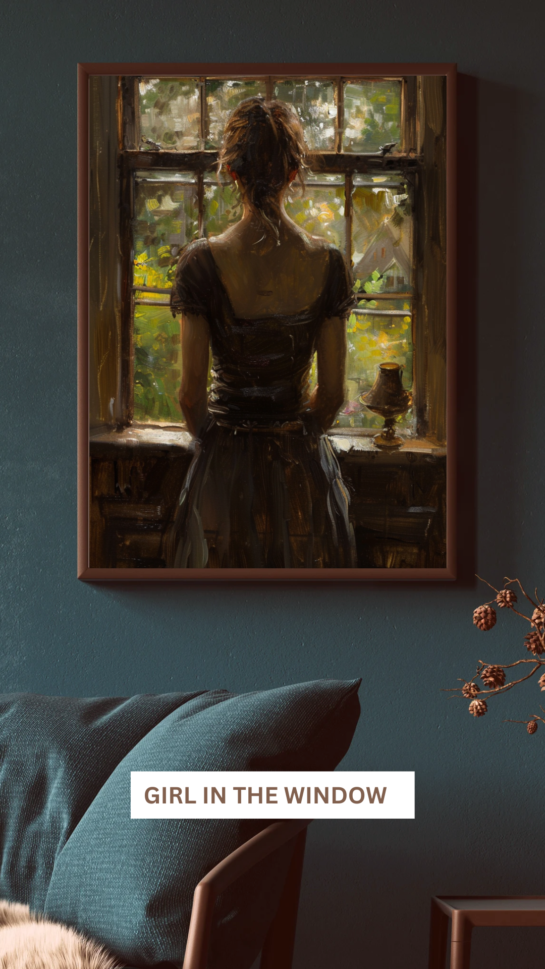 GIRL IN WINDOW ARTWORK - DIGITAL PRINT