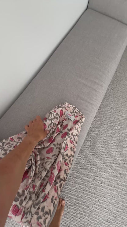 Camille Dressing Robe – Hand-Printed