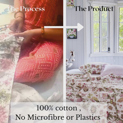 Jardin Cottage Kantha Quilt Bundle