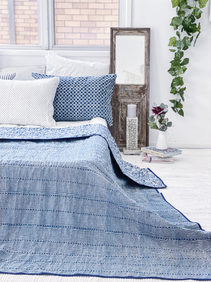 Indigo Hamptons Tic Toc  Pillowcase