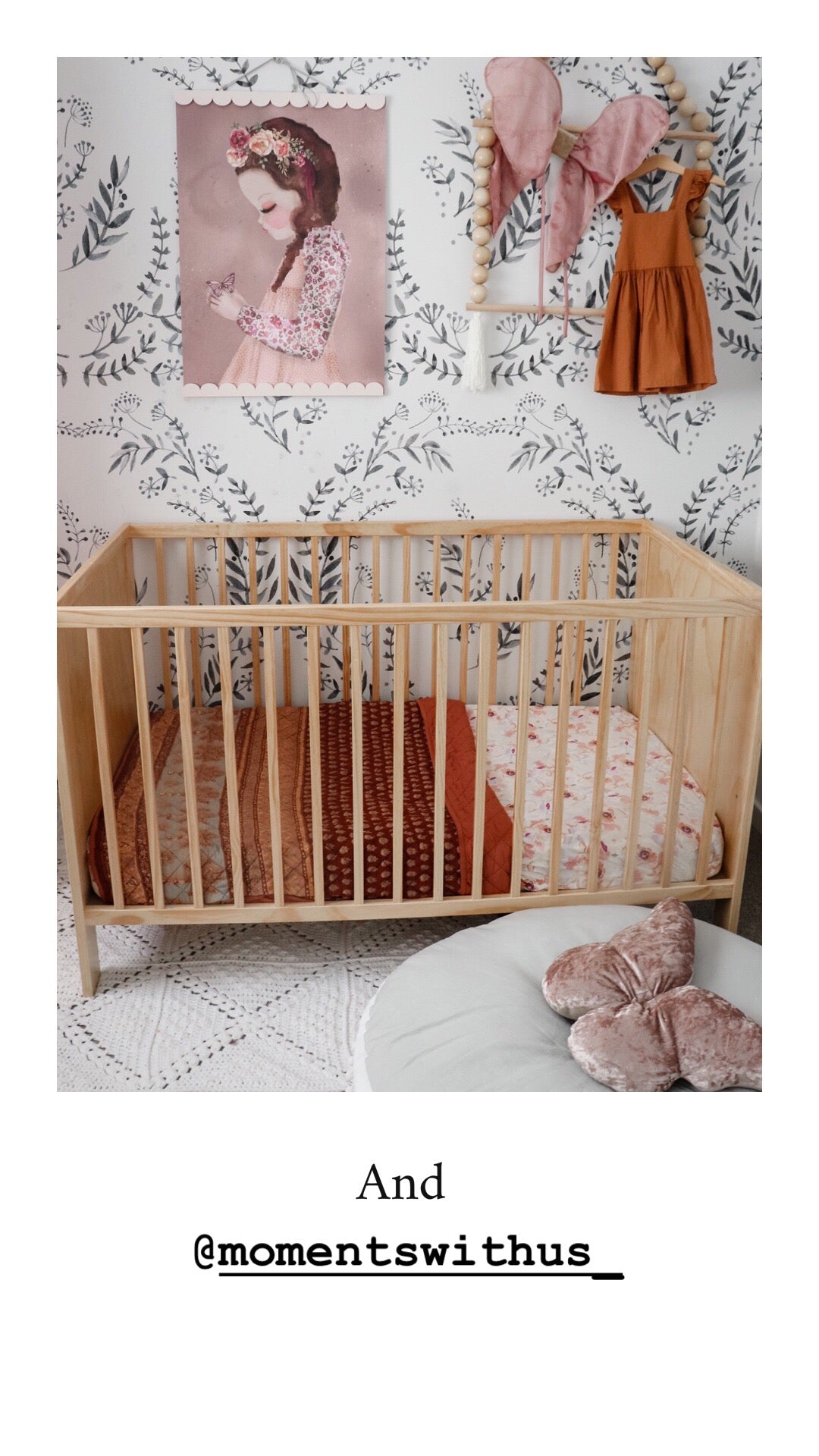 Palme D'or Bohemian  Baby Quilt