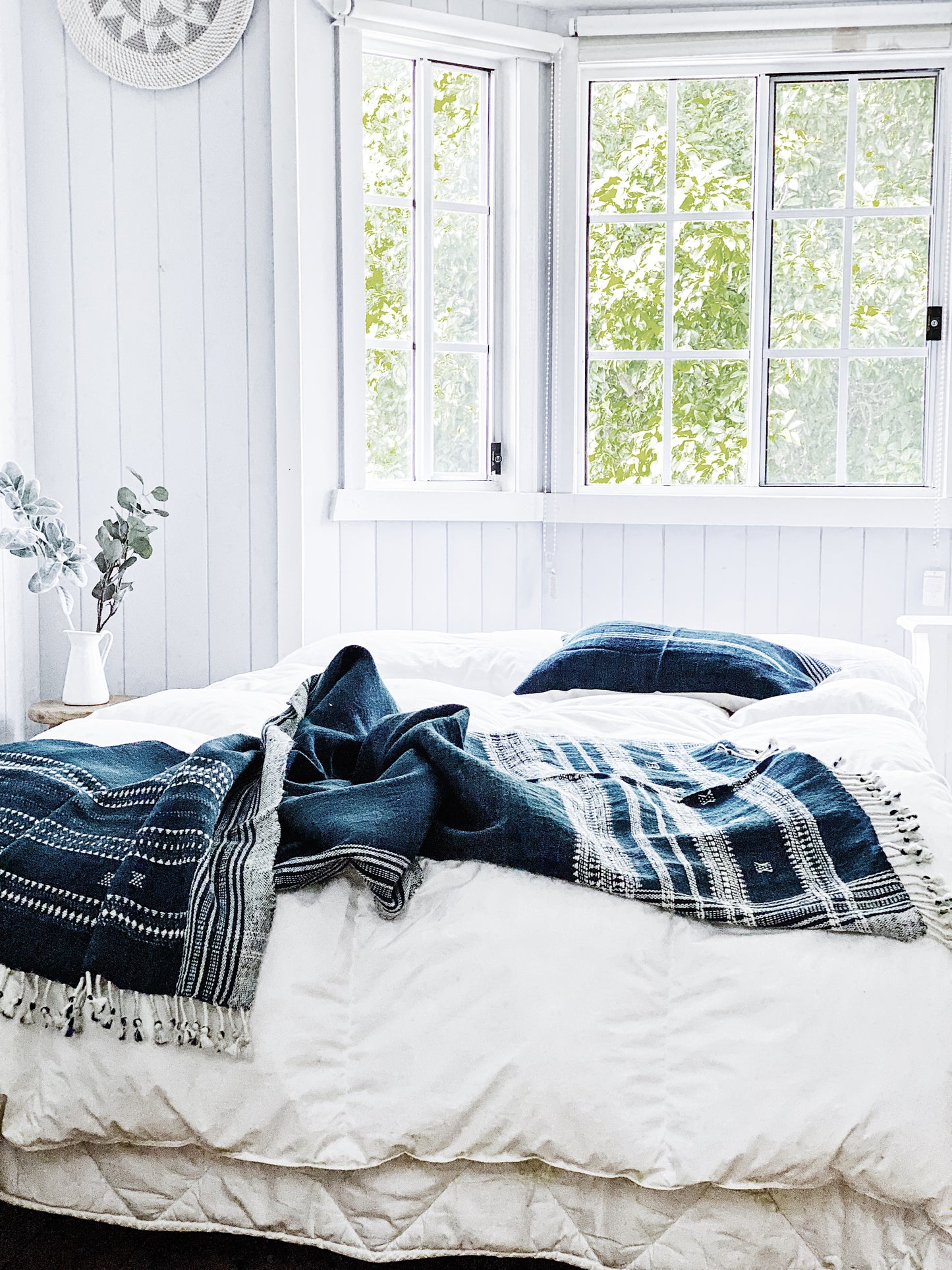 Midnight Blue Handwoven Throw