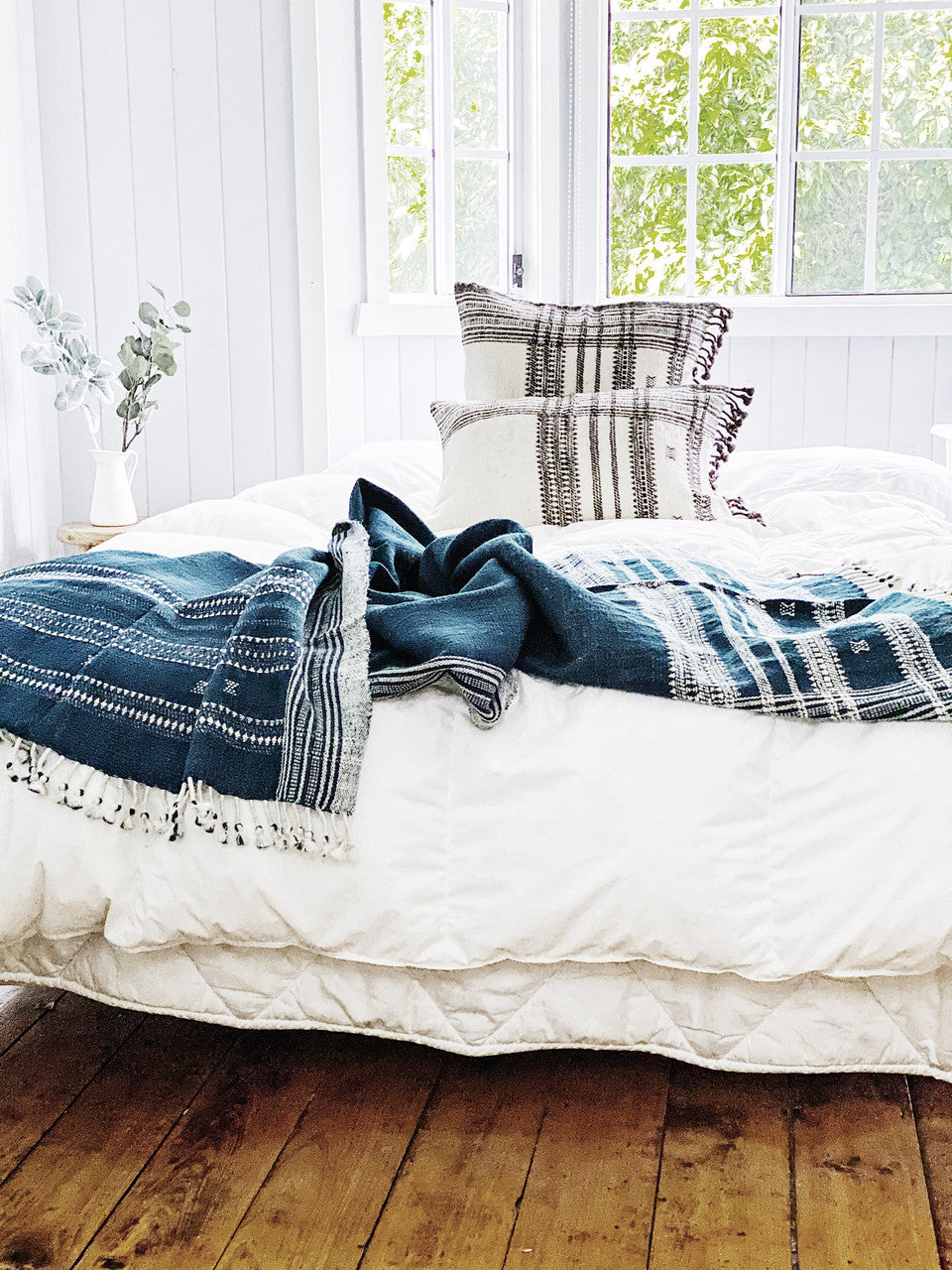 Midnight Blue Handwoven Throw