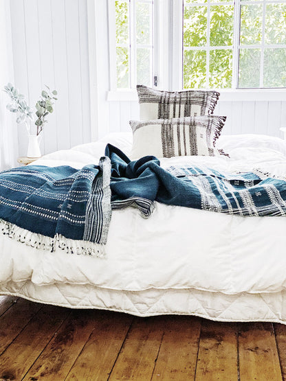 Midnight Blue Handwoven Throw