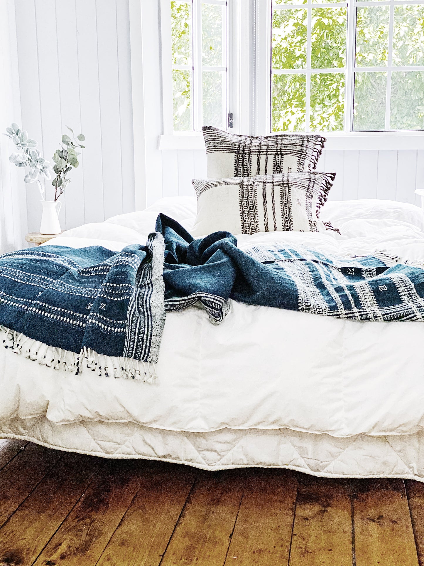 Midnight Blue Handwoven Throw