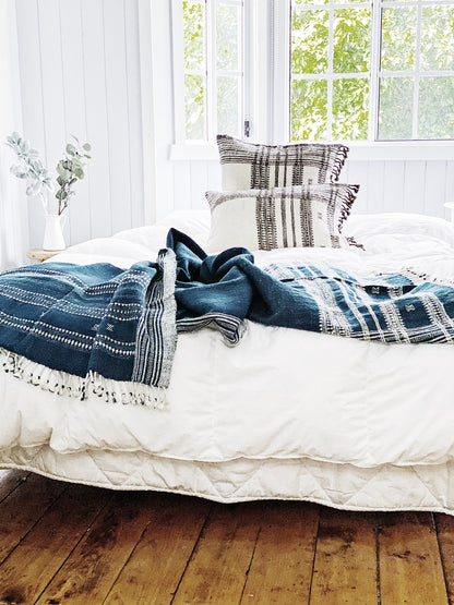 Midnight Blue Handwoven Throw