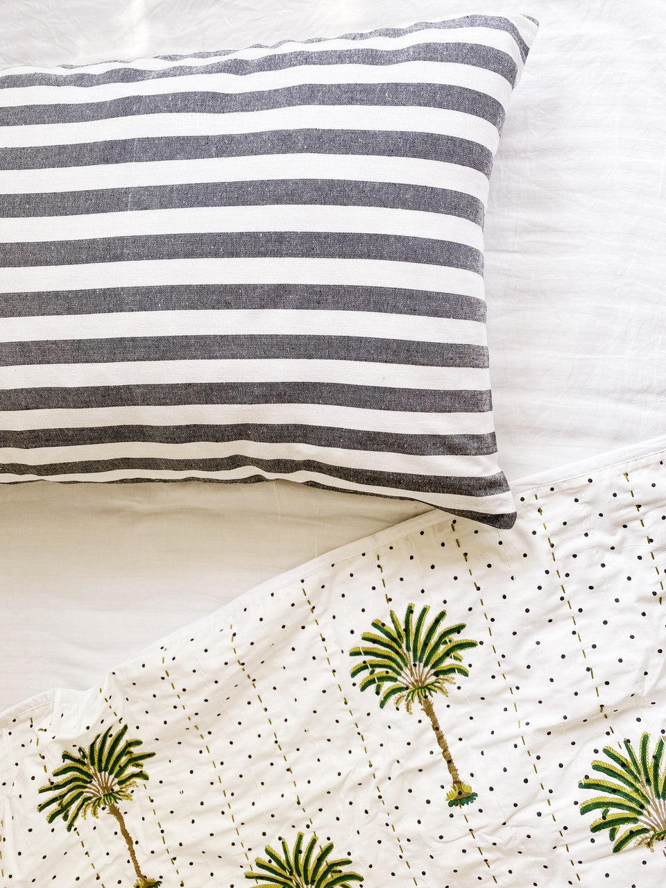 Graphite Bondi  Stripes Pillowcase
