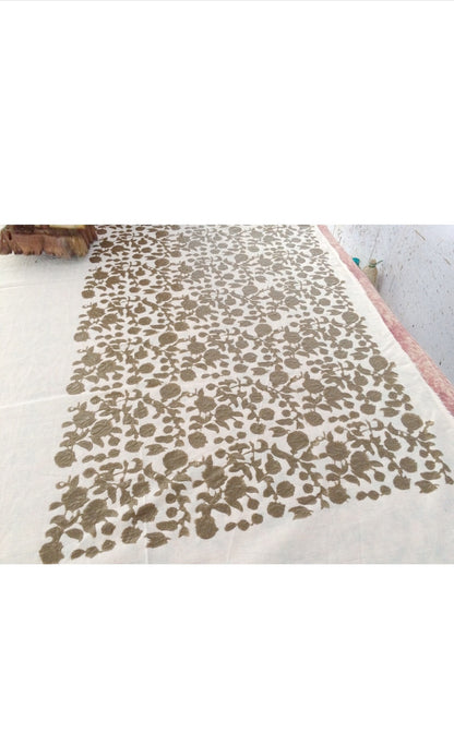 Sage Green Floral Pillowcase