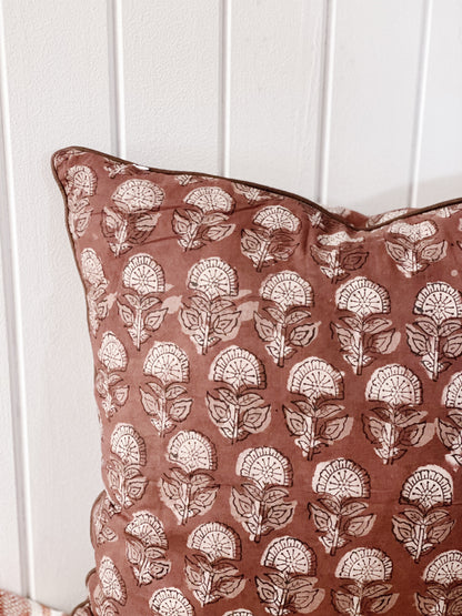 Palisades Hand Printed Euro Cushion Cover