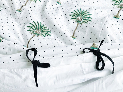Polka Dot Palm Tree Quilt Cover Bundle
